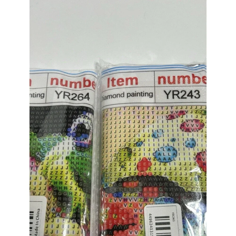 Set of 2 Frog Diamond Painting Kits, 5D DIY Diamond Art Kits for Beginners
